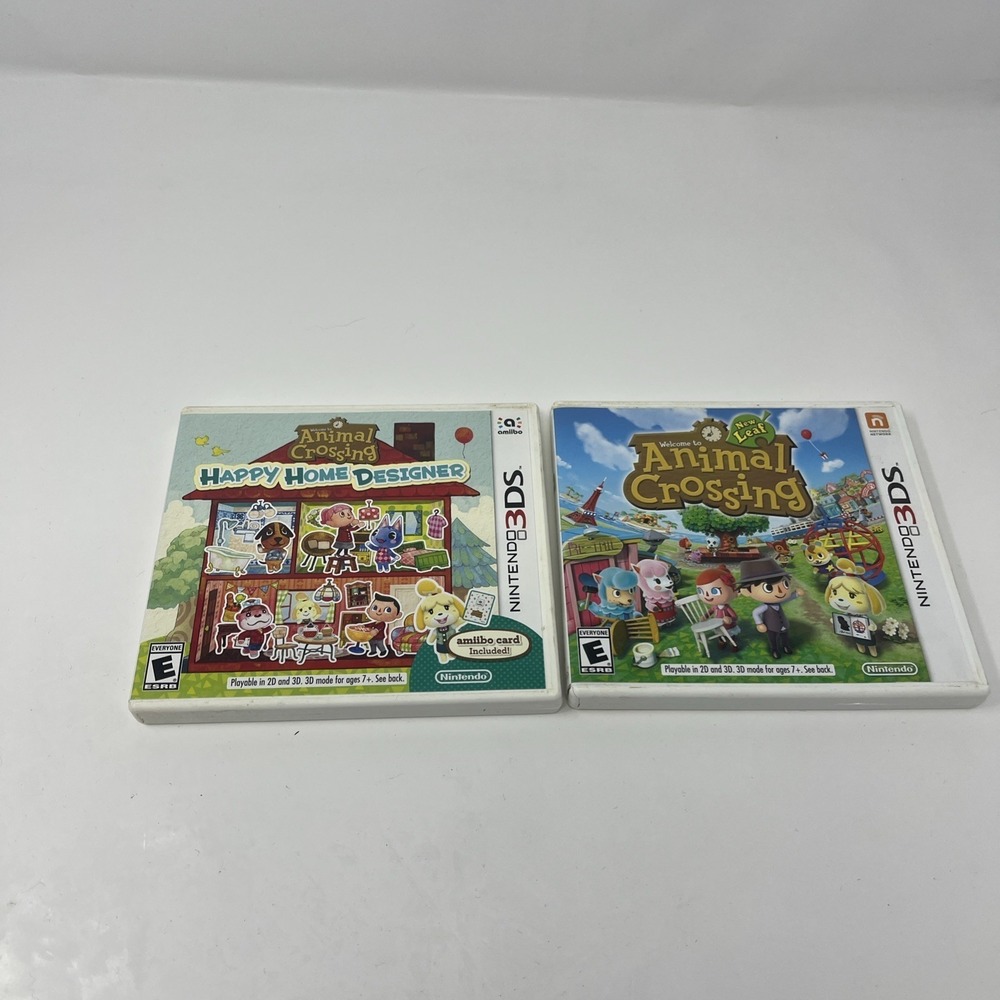 Animal Crossing: New Leaf + Happy Home Designer Nintendo 3DS CASE ONLY (NO GAME)